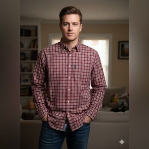 Ralph Lauren Men's Red Checkered Shirt